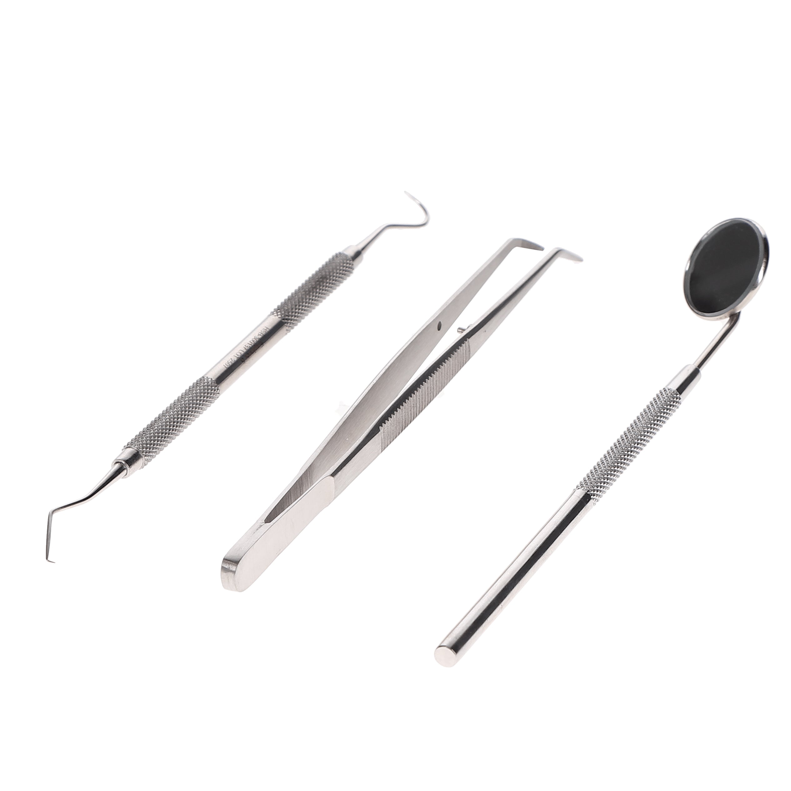 House Brand Dentistry 300373 HSB 3-Piece Dental Instrument Examination Set Mirror Proble Explorer & Pliers House Brand Dentistry 300373 HSB 3-Piece Dental Instrument Examination Set Mirror Proble Explorer & Pliers